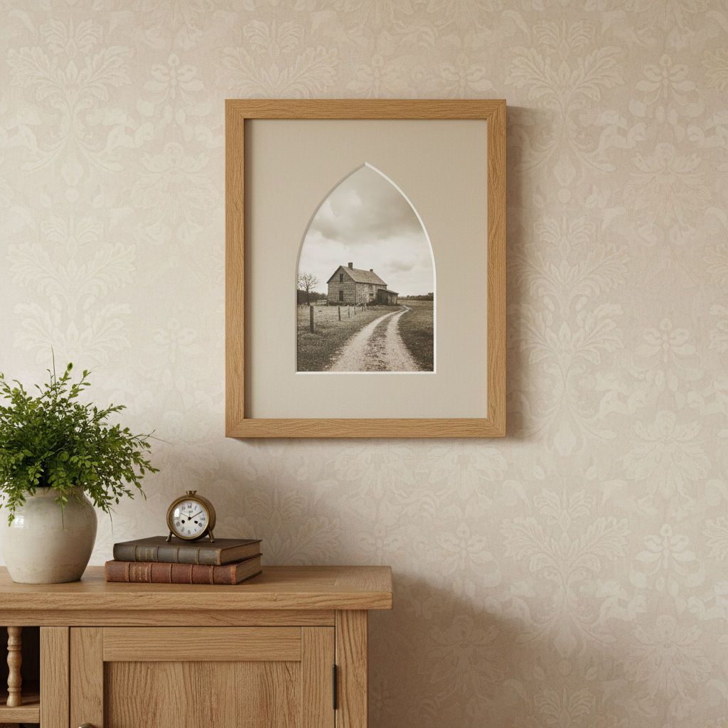 Passe-partout Jerusalem ze dekoracyjnym wycięciem. Jerusalem