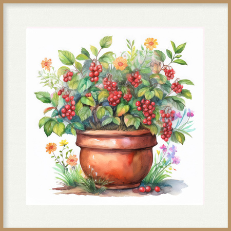 Zestaw 6 plakatów "Moje doniczki" w stylu rustykalnym