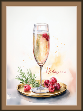 Plakaty drinki z ramą i passe-partout