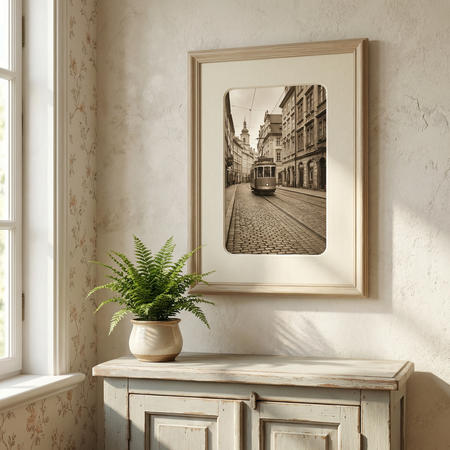 Passe-partout Bologna ze dekoracyjnymii narożnikami.