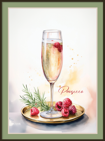 Plakaty drinki z ramą i passe-partout