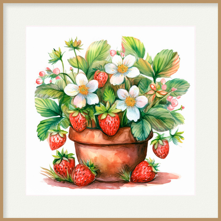 Zestaw 6 plakatów "Moje doniczki" w stylu rustykalnym