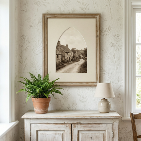 Passe-partout Jerusalem ze dekoracyjnym wycięciem.