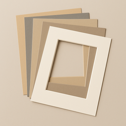 Zestaw 40 szt. Passe-partout 10x15 cm, grubość 1,4 mm, biały przekrój