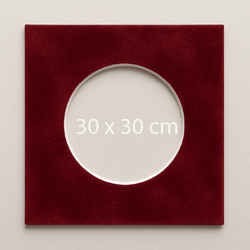 30x30cm Welurowe Passe-partout 1/3/6 szt. biały przekrój