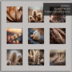 Galeria Passe-partout 40cmx40cm 9 okien