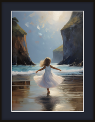 Plakat z ramą i passe-partout