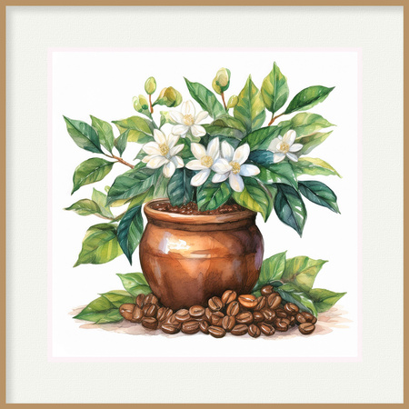 Zestaw 6 plakatów "Moje doniczki" w stylu rustykalnym