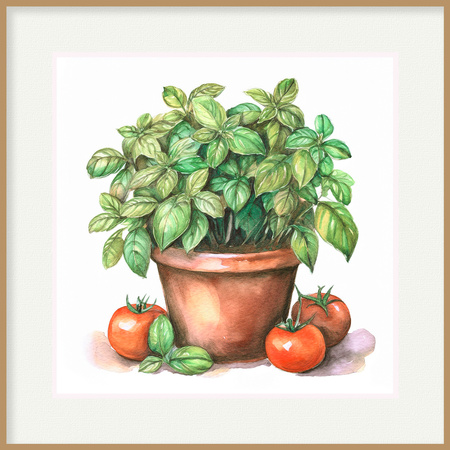 Zestaw 6 plakatów "Moje doniczki" w stylu rustykalnym