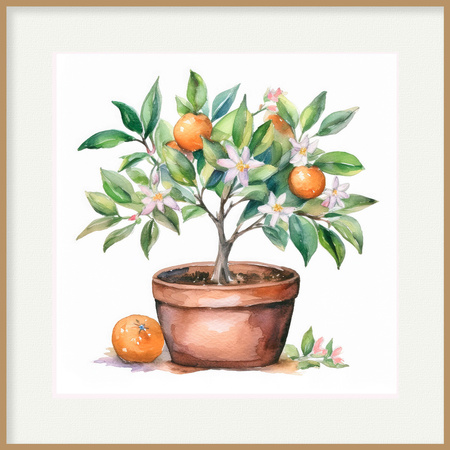 Zestaw 6 plakatów "Moje doniczki" w stylu rustykalnym