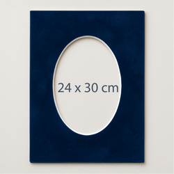 24x30cm Welurowe Passe-partout 3/6/9 szt. biały przekrój