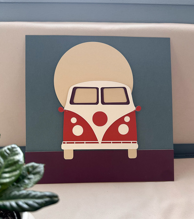 Obraz warstwowy "Ogórek" 30x30cm