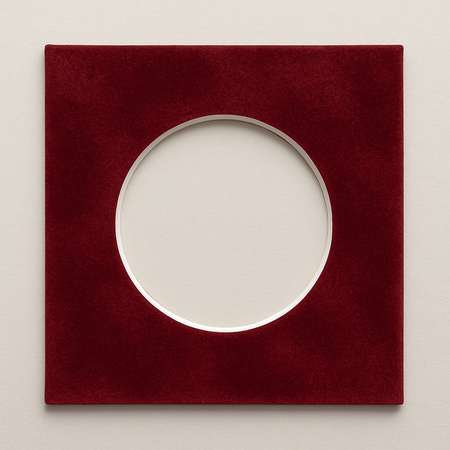 25x25cm Welurowe Passe-partout 3/6/9/12 szt. biały przekrój