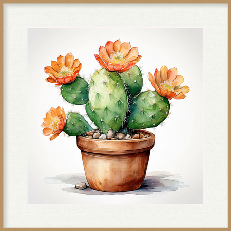 Zestaw 6 plakatów "Moje doniczki" w stylu rustykalnym